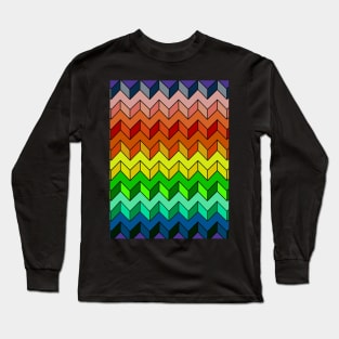 Rainbow Striped Long Sleeve T-Shirt